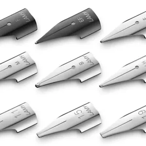 LAMY Fountain Pen Replacement Nib Z50 Spare Single Nibs Silver Black F M B 1.5 - Picture 1 of 22