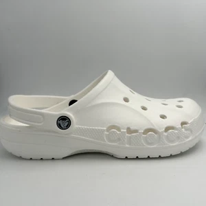 NEU Crocs Baya 10126-100 weiß Clogs Slipper Pantoletten Schuhe Herren Größe 8 - Bild 1 von 5