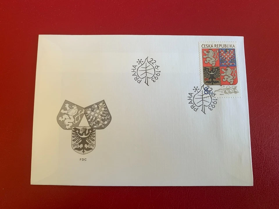 CHECOSLOVAQUIA 1993 FDC ESTADO ESCUDO DE ARMAS Foto 1 de 1