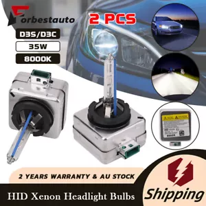 2pcs D3S 35W Xenon HID 8000K Headlight Globe Headlamp Bulbs For 66340 9285304244 - Picture 1 of 12