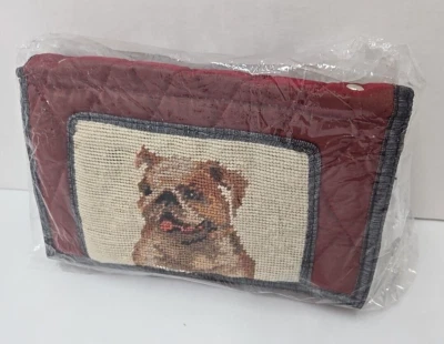 Bolso Bandolera Needlepoint Bull Perro Teléfono Cartera Bolso Muñequera Hecho a Mano DULCE Foto 1 de 4