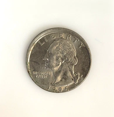 1986-P 25C Washington Quarter Off Center Mint Error Ungraded Uncertified - Image 1 of 2