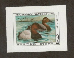 MI 2  1977   Michigan   State Duck Stamp      DSS - Picture 1 of 1