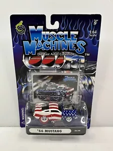 Rare Muscle Machines Stars & Stripes ‘66 Mustang Chase Red White Blue - Picture 1 of 3
