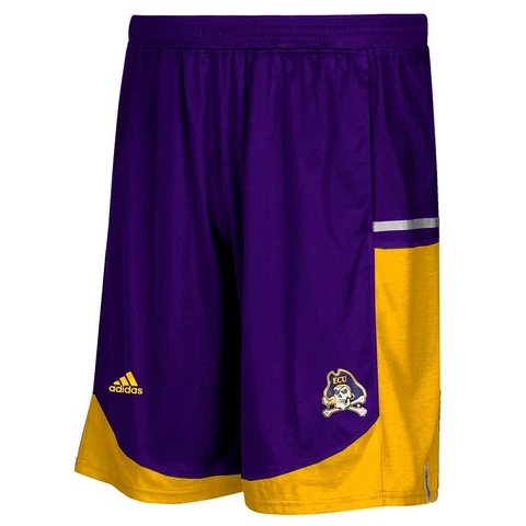 East Caroilna Pirates Adidas NCAA Mens Purple Climalite  Basketball Shorts Cover