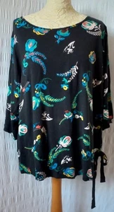 Ladies tunic By George UK22, Floral Bright All Seasons Office Lunch Smart Casual - Picture 1 of 10