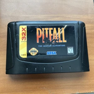 Sega Genesis 32x Pitfall The Mayan Adventure Authentic Cartridge Only Tested - Picture 1 of 6