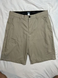 Tek Gear Size 34 Golf Shorts Khaki Very Good Condition - Picture 1 of 6