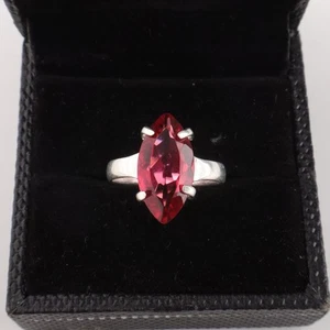 Pink Tourmaline Gemstone 925 Sterling Silver Ring Handmade Jewelry Ring For Gift - Picture 1 of 3