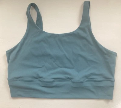 Sujetador deportivo Nike Alate Solo soporte ligero Longline para mujer talla grande azul Foto 1 de 4