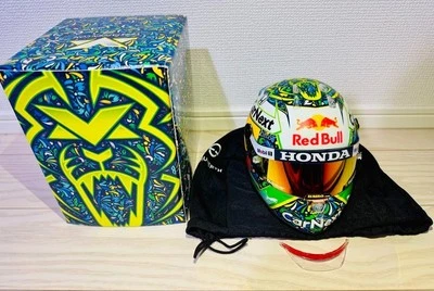 Verstappen's special Red Bull helmet for the 2021 Brazilian Grand Prix New - Image 1 of 4