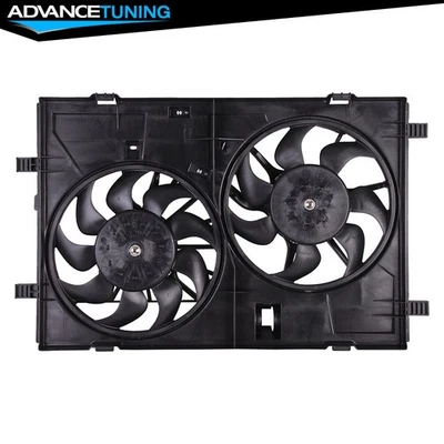 Dual Engine Condenser Cooling Fan Assembly For 2009-2010 Mazda 6 2.5/3.7L W/ PWM Foto 1 de 4