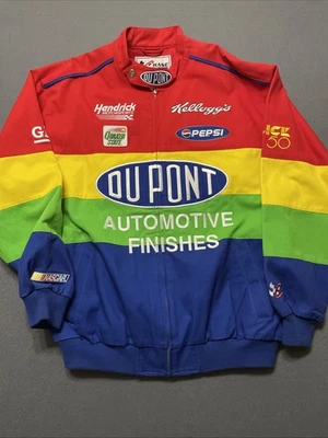 Chaqueta Arco Iris Esencial Retro Ropa Deportiva de Carreras Nascar Jeff Gordon Años 90 De Colección Foto 1 de 4
