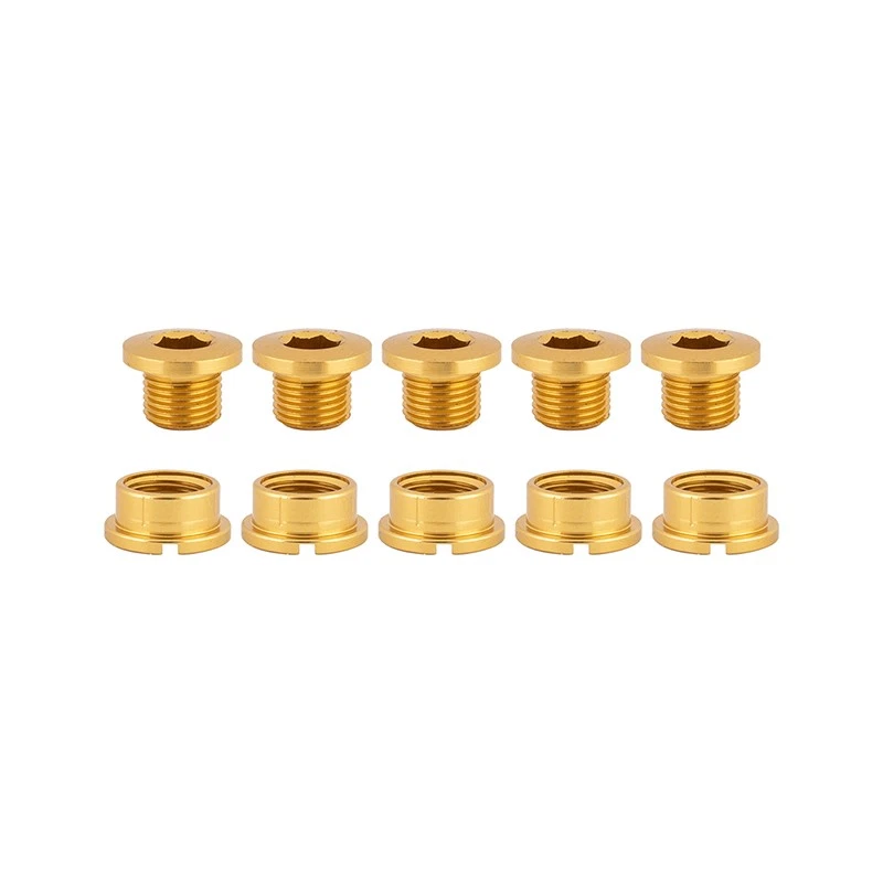 ORIGIN8 Single-Ring Alloy Bolts MX/Single Alloy M8x6mm Bolt / M8x4mm Nut Gold - Image 1 of 1