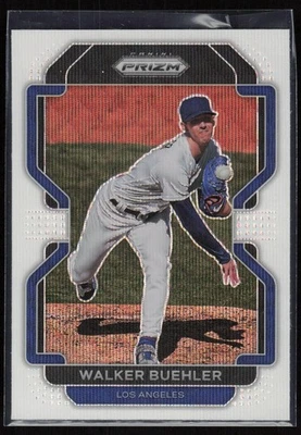 Walker Buehler 2022 Panini Prizm #72 White Wave Prizm Los Angeles Dodgers - Image 1 of 2