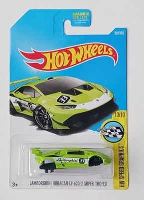 2016 Hot Wheels Lamborghini Huracan LP Error Car Missing Base/Bottom & Wheels  - Image 1 of 3