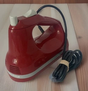 KitchenAid Ultra Power 5-Speed Hand Mixer Empire Red Tested Works KHM63ER USA - Photo 1 sur 6