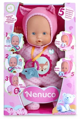 Nenuco Soft 5 Funzioni Come Un Vero Bimbo Piange Ride Dice Mamma e Papà Fa I - Immagine 1 di 4