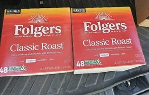 Folgers Classic Roast Coffee K-cups 96 Ct High Quality Coffee Free Ship - Picture 1 of 6