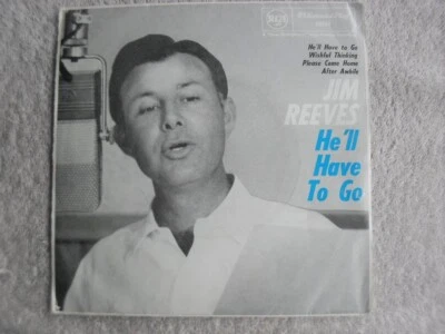 Jim Reeves He'll Have To Go  Import 60s 7" ep 45rpm vinyl Country Nashville Folk - Image 1 of 4