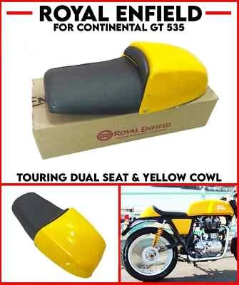 Siège Double Touring Et Carénage Jaune Pour Royal Enfield Continental GT 535 - Photo 1/4