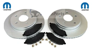 DISCOS DE FRENO MOPAR + PASTILLAS DE FRENO CERÁMICAS DELANTERAS DODGE RAM 1500 2002 - 2018 - Imagen 1 de 1