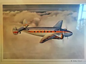 Litografía The Lockheed Lodestar Segunda Guerra Mundial c.1940 de una pintura VA Kemmerrer - Imagen 1 de 2