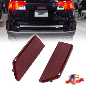 2PCS Red Lens Rear Bumper Bar Reflector Light Kit For 2016 2017 GMC Terrain - Picture 1 of 8