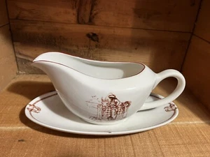 Totally Today Cowbow Gravy Boat & Underliner, Western, Farmhouse, Country - Picture 1 of 9
