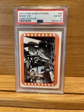 1977 Star Wars Sticker #48 Inside The Sandcrawler PSA 6