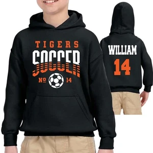 Personalized Soccer Team Youth Heavy Blend Cotton Gildan Hoodie Sweatshirt - Picture 1 of 4