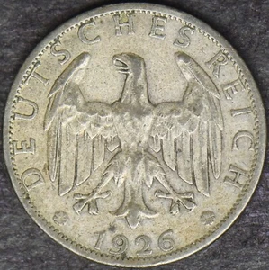 1926-A Germany Silver 2 Reichmark - ✪COINGIANTS✪ - Picture 1 of 2