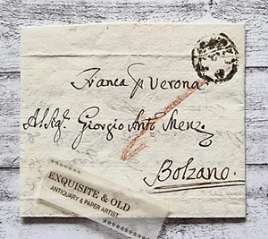 1786 Salo Bolzano Vorphila Republik Venedig Rötelstrich Stempel Franca Verona - Picture 1 of 5