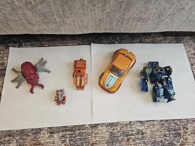 Lot of 5 Vintage Assorted Transformers Toys Generations Beetle Soundwave - Image 1 of 4