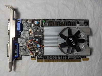 MSI N210-D512D2 GeForce 210 512MB PCI Express DVI VGA Video Card Not Tested (7) - Image 1 of 2