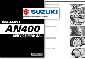 Suzuki AN400 BURGMAN Skywave Workshop Service Manual 400 2005 2006 Shop Repair - Picture 1 of 2