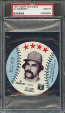 1977 DAIRY ISLE DISCS AL HRABOSKY PSA MINT 9 BB