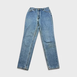 Jeans Levi's vintage para hombre 28x32 azul pierna cónica lengüeta naranja lavado claro años 90 denim - Imagen 1 de 12