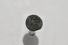 🧭 Rare First Jewish Revolt against Rome 66 - 73 Ce - Bronze Prutah Masada #8154