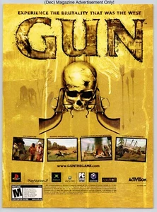 Gun Playstation 2 Xbox Nintendo Game Promo 2005 Full Page Print Advertisement - Picture 1 of 4