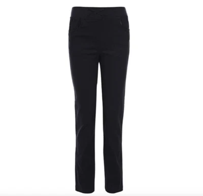 Pantalones de sarga elásticos de pierna recta uniforme para niñas grandes Nautica, azul marino, 12 Foto 1 de 2