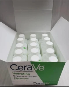 (BOX OF 15) CeraVe Hydrating Cream To Foam Cleanser ~ 1 oz ~Travel Size ~ NEW - Picture 1 of 3