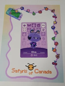Diva #256 Animal Crossing Amiibo Card Authentic Never Scanned - Picture 1 of 3