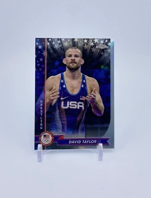 2024 Topps Chrome U.S. Olympics - David Taylor - Refractor - Image 1 of 2