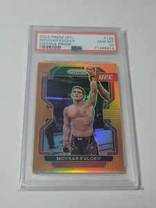 Movsar Evloev 2022 Panini Prizm Orange Prizm /99 UFC RC Rookie Psa 10  - Picture 1 of 1