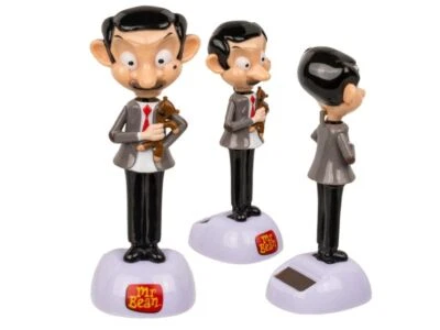 Mr. Bean Solarfigur, England bewegliche Figur Wackelkopffigur Deko Kult Tanzen  - Bild 1 von 4