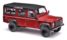 Busch 50353 - 1/87 Land Rover Defender » Metallica«, Red - New