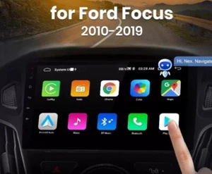 RADIO 2 DIN PER FORD FOCUS MK3 BLUETOOTH ANDROID 12 USB NAVIGATORE 10/19 - Foto 1 di 3