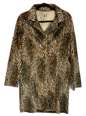 Abrigo De Colección Y2K Rave City Imitación Piel Talla L Estampado Animal Retro Mob Esposa Punk Años 90 Foto 1 de 4