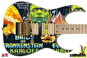Guitar Skin Axe Wrap Re-skin Electric Bass Reface DIY Bride of Frankenstein 222 - Picture 1 of 11